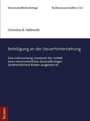 cover image of Beteiligung an der Steuerhinterziehung